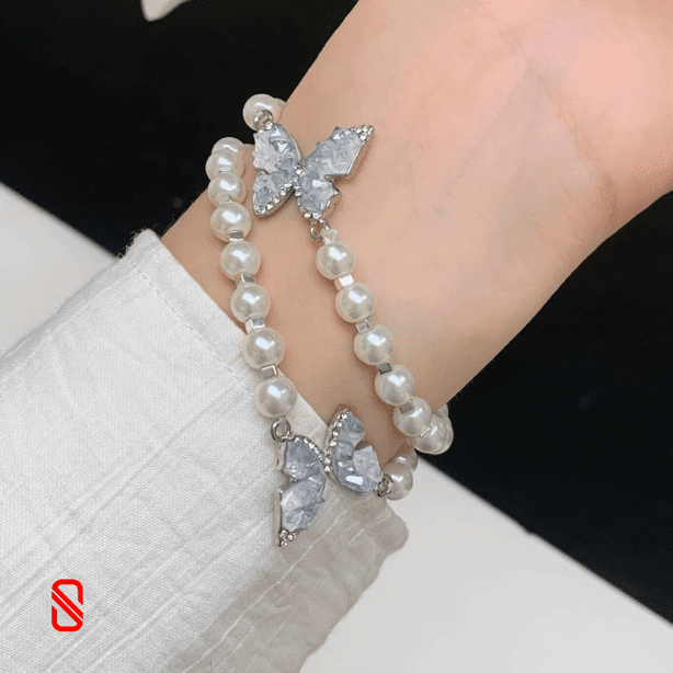 بند اپل واچ Butterfly & Pearl مروارید و پروانه
